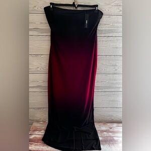 red black ombre dress Off-Shoulder Short Party Dress with Sweetheart Bodice Black / Large main image 1